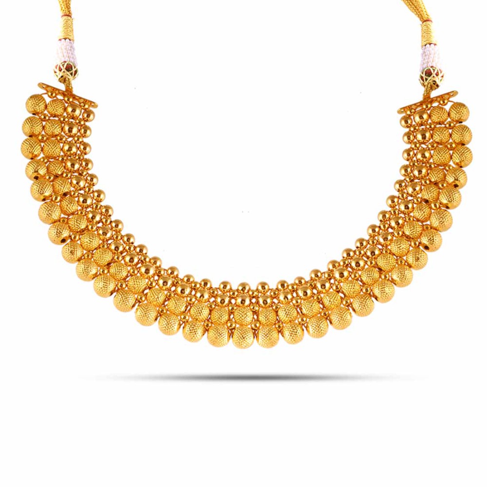Amazing 22k Gold Statement Designer Necklace for Women from Tushi Collection