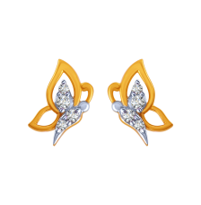 14K Butterfly Gold Earrings From Amazea Collection For You